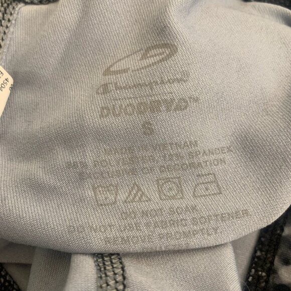 CHAMPION WOMEN'S DuoDry GRAY/BLACK PATTERN CAPRI LEGGINGS SMALL-EUC - Picture 4 of 4
